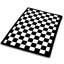 Tapis à motif géométrique noir et blanc Charleston