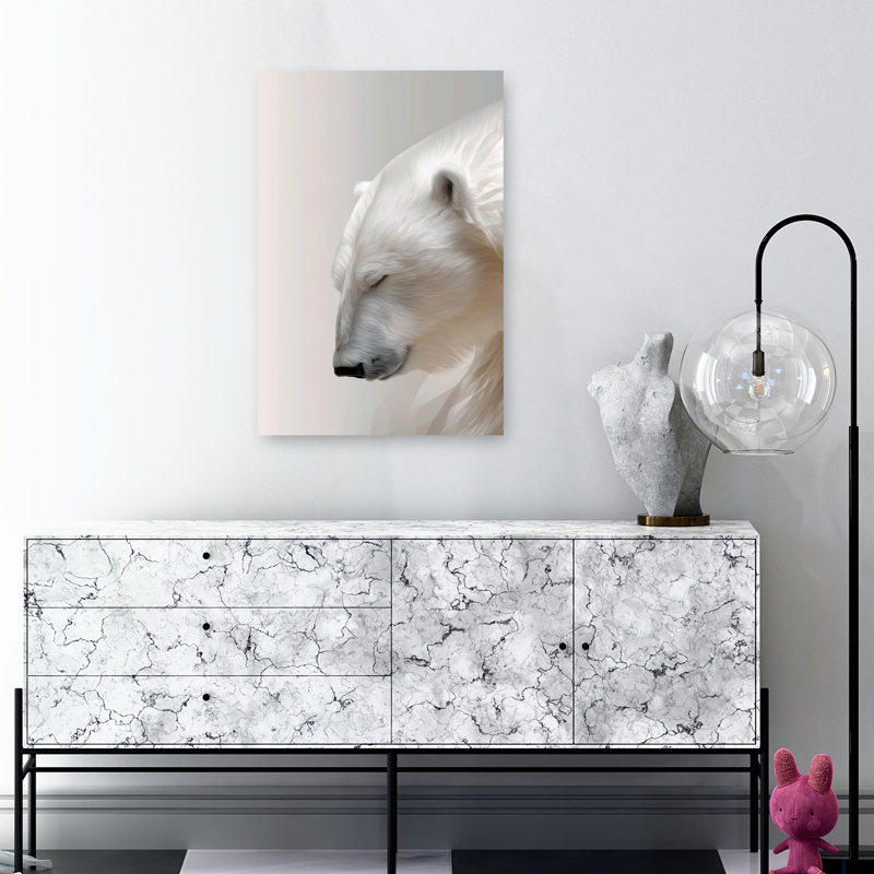 Ours polaire serein, 36" H x 24" W