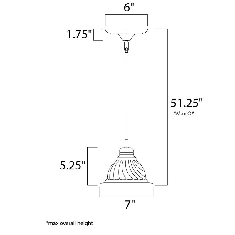 Maplewood 1 - Light Marble/Pewter Single Pendant, Marble/Oil Rubbed Bronze