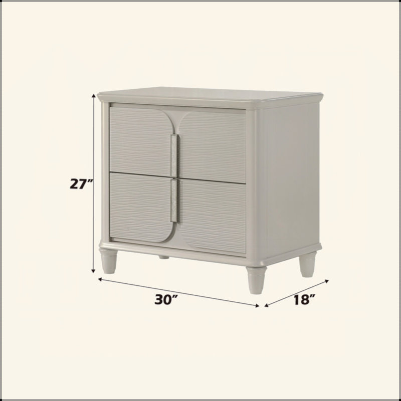 Ensemble de meubles de chambre à coucher en bois de luxe 2 pièces