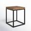Solid wood frame end table Lenes
