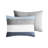 Coordinating Stripe Comforter With Sheets - Grey Navy Blue Accent Cozy Bedroom And Printed