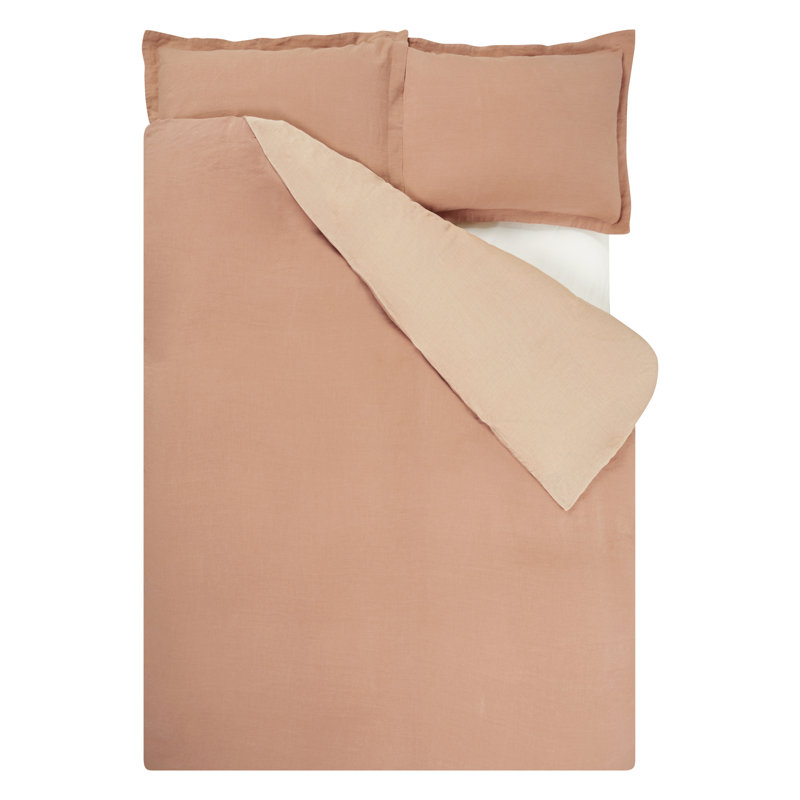 Biella Cameo & Parchment Duvet Cover, Queen Duvet Cover