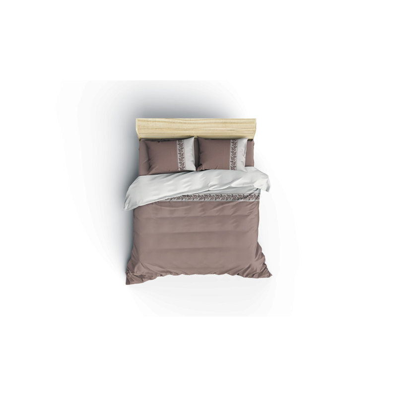 Ensemble de couvre-lit 2 pièces Mcvay, Beige