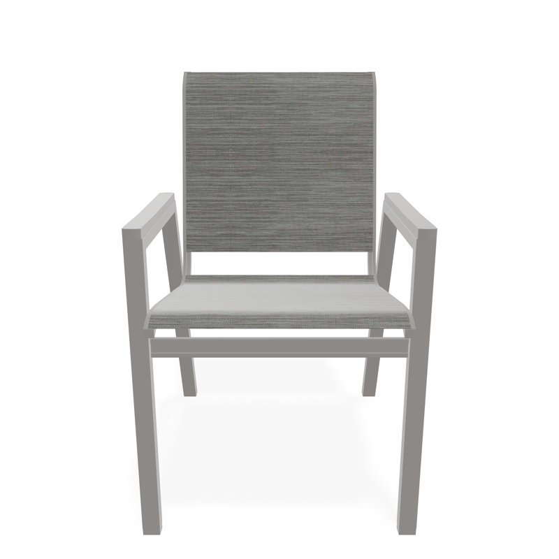 Bazza Outdoor Dining Chair, Sicily, Warm Gray