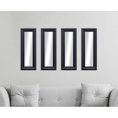 Derrell Solid Wood Flat Wall Mirror