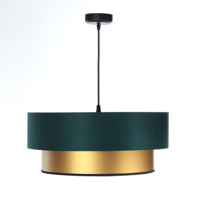 Shandra 1 - Light Black Drum Pendant