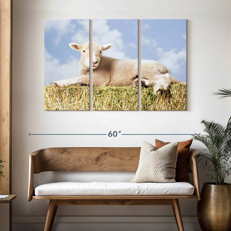 Young Sheep, 32" H x 50" W