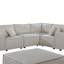 Canapé modulaire de 99 po avec repose-pieds