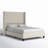 Crofford Upholstered Wingback Queen Size Platform Bed,Cream-1799431278-1799431266