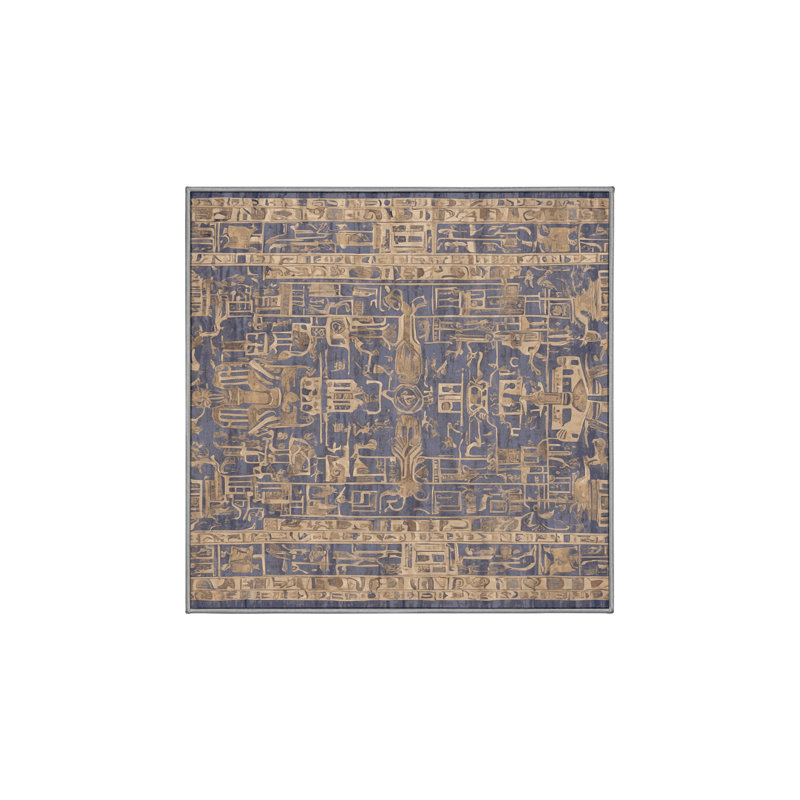 Tapis gris soyeux et moelleux, Carré 7 pi