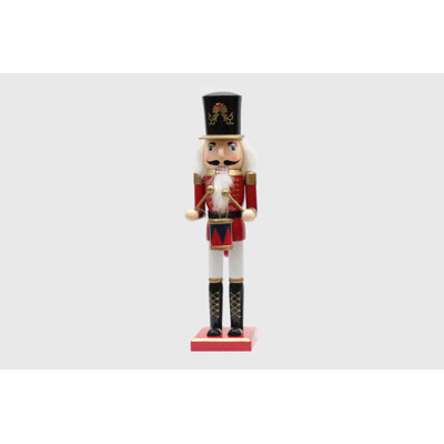  Wooden Drummer Nutcracker F07M6-11 Red