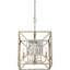 Steward 4 - Light Gold Square/Rectangle Pendant
