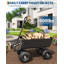 Chariot de jardin en poly avec capacité de 600 LBS
