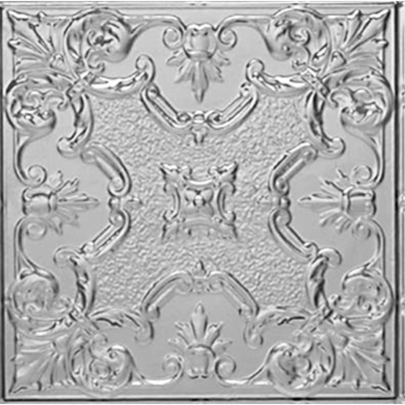 23.75'' L x 23.75'' W Tin Drop-In Ceiling Tile In Silver