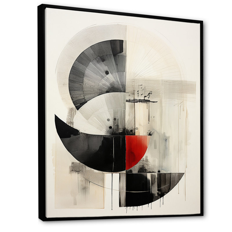 Asian Art Seashell Sumi VIII - Asian Canvas Print, H 44 po x l 34 po x P 1,5 po, Toile avec cadre flottant noir