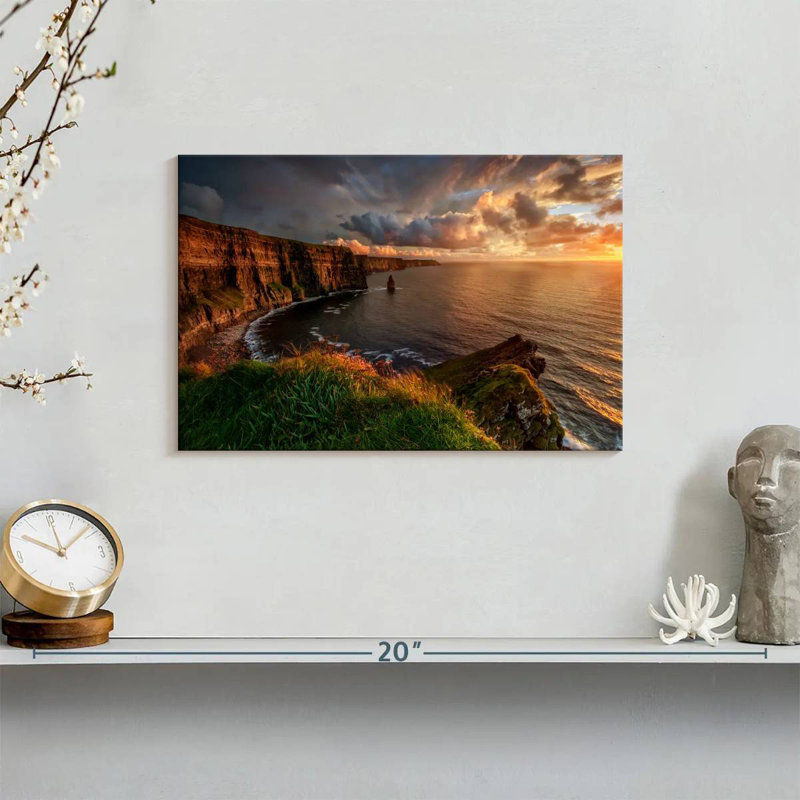 Senne Cliffs Of Moher Before Dark, 8" H x 12" W
