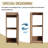 Bathroom Side Cabinet,Soft Close Doors,Float Mounting Design