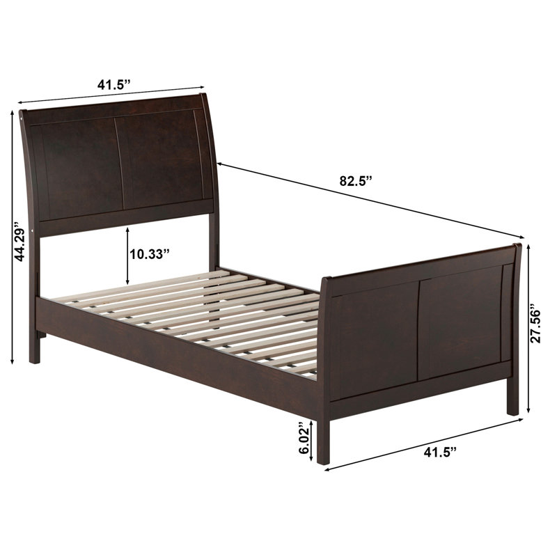 Lit-bateau Arite, Simple, Espresso