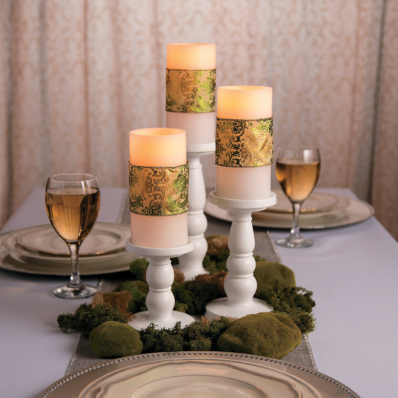4'' H Resin Tabletop Candlestick