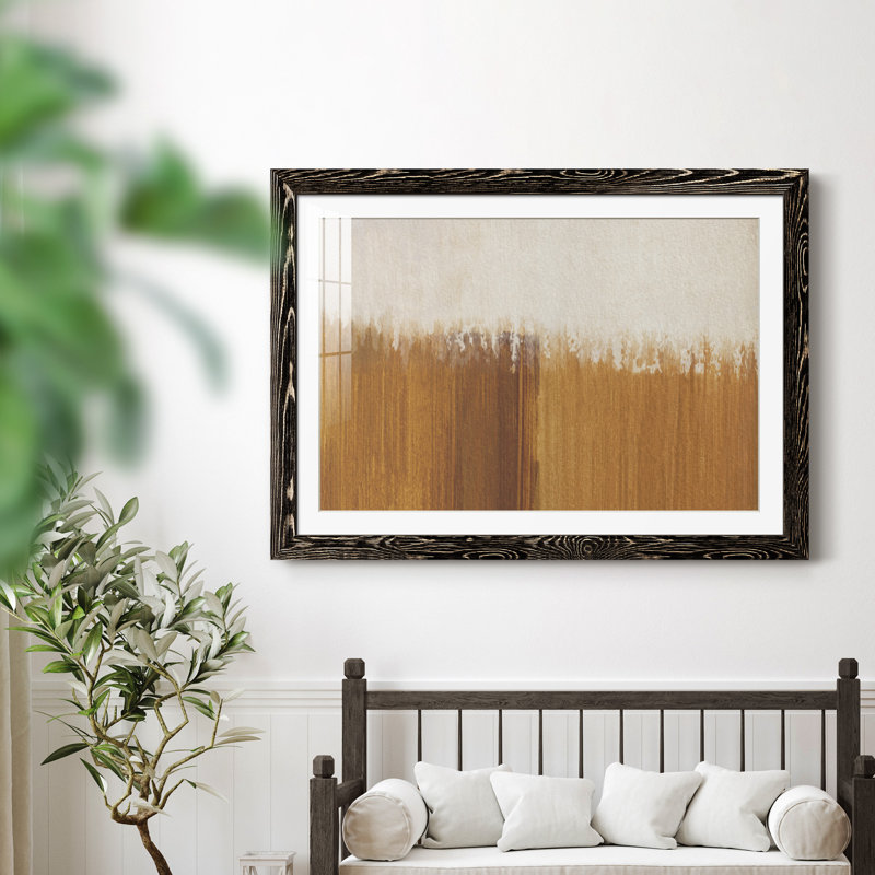 Sundown - peinture encadrée, H 31,5 po x l 23,5 po x P 1,5 po, Cadre noir