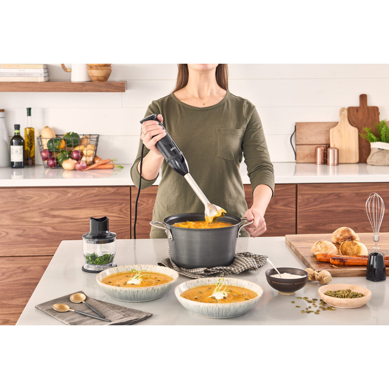 Braun MultiQuick 5 Vario Hand Blender with 21 Speeds, Whisk, and 1.5-Cup Chopper