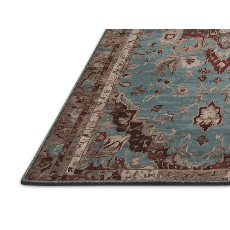 Tapis gris soyeux et moelleux, Rectangle 2 pi x 3 pi