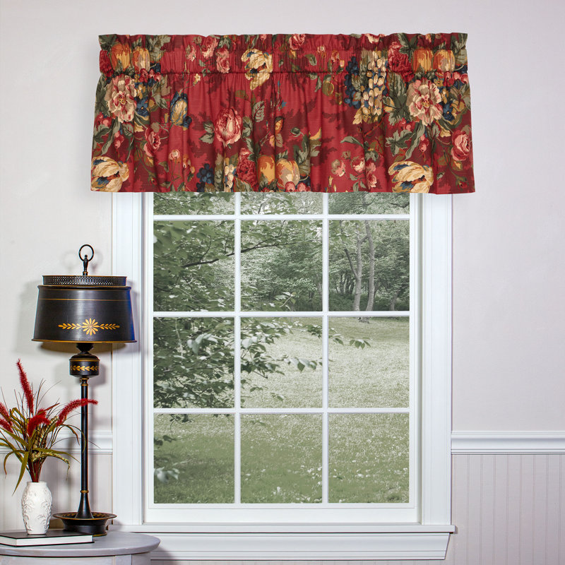 Cantonnière sur mesure en coton à motif floral l 72 po Queensland