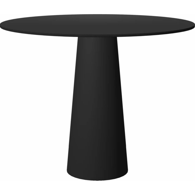 Container Round Dining Table, Black