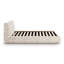 Grand lit Keyshawn à motif jacquard crème