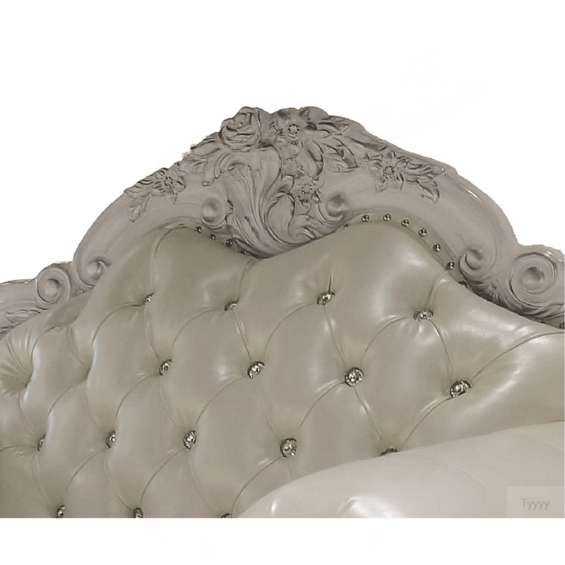 Chaise en cuir synthétique Dresde Dresde avec 2 coussins
