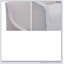 Fauteuil gris en polyester avec base rectangulaire
