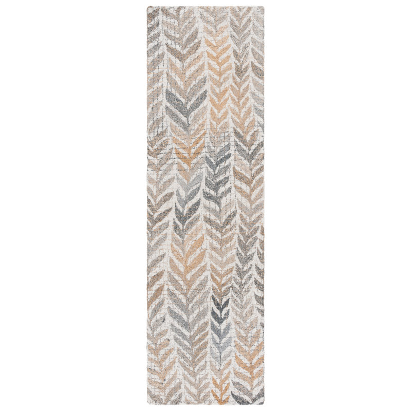 Fenelus Renewal Hand Tufted Performance Floral Rug, Runner 2'3" x 8'