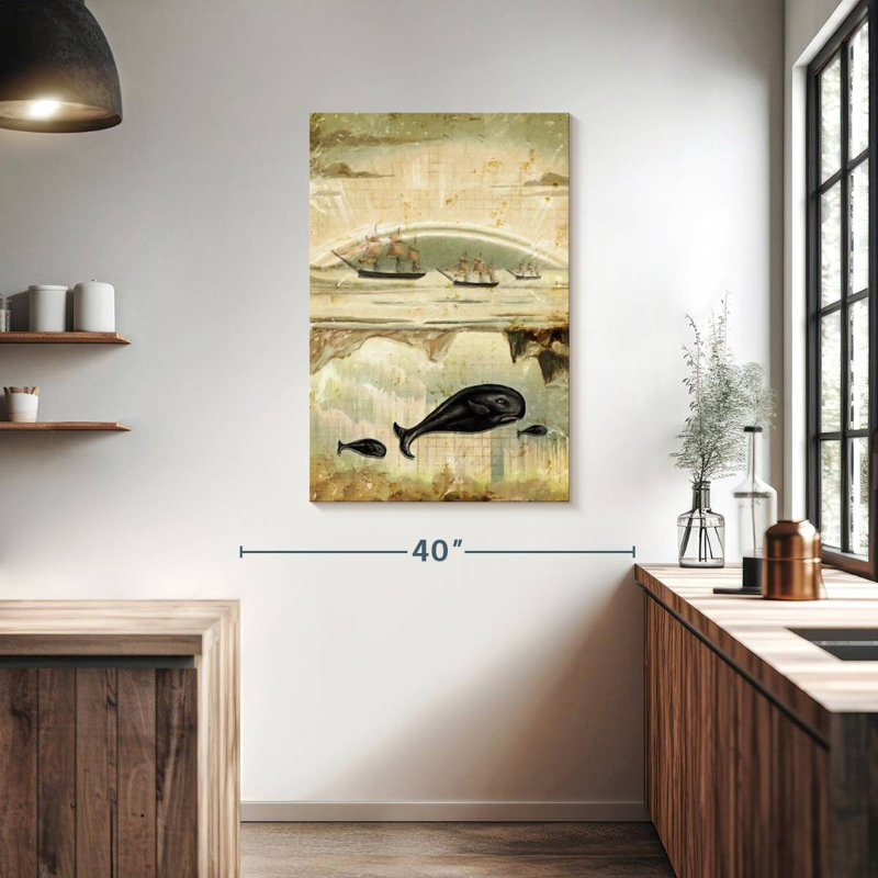 Brampt Paper Whale, 39" H x 26" W