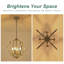 Lustres 4 lumières or brossé-129173996