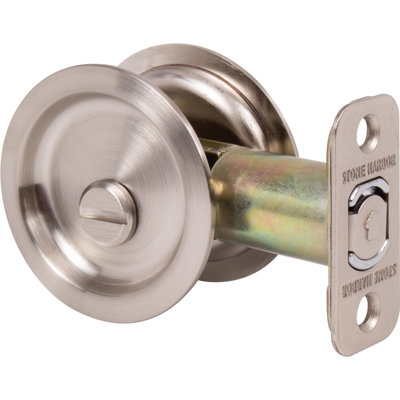 Serrure ronde pour porte escamotable