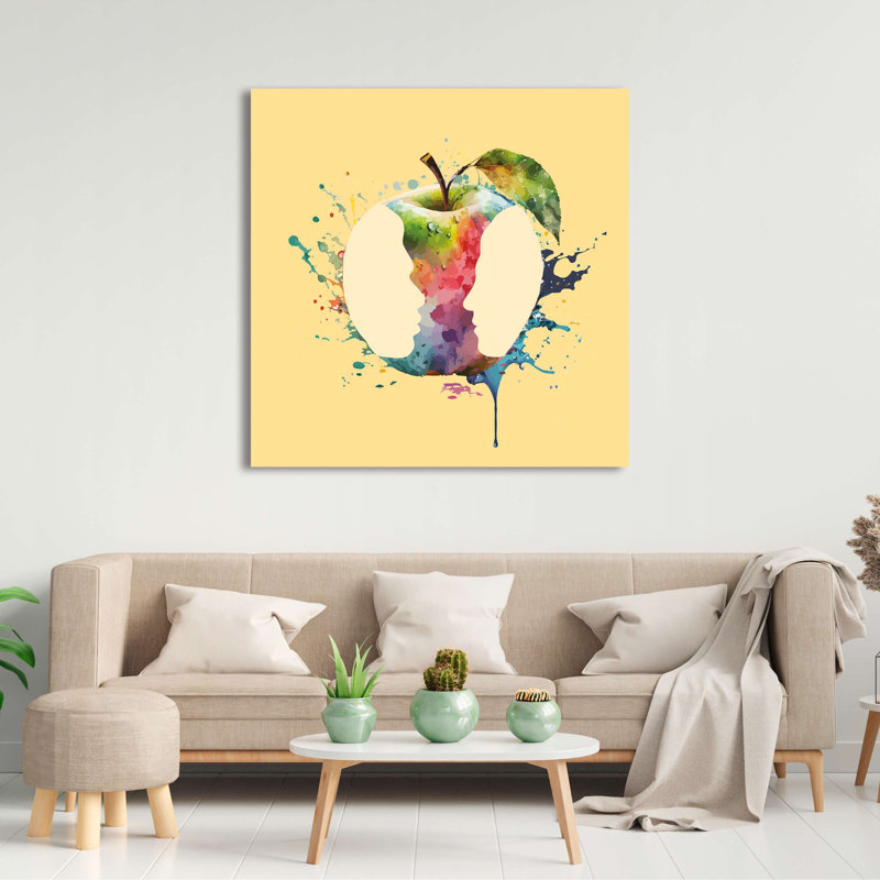 Pop Art: Love Apple III (XY+XY) by Steven Hill - Wrapped Canvas Print, 50cm H x 50cm W