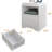 Nightstand Set Of 2, Bedside Table With Drawer Storage And Open Compartment, Nightstands End Table 22" Large Curved Edge Design Night Stands For Bedroom Living Room Sofa Office-1759616638