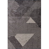 Rapture Gray/Beige/Dark Brown Geometric Luxury Area Rug