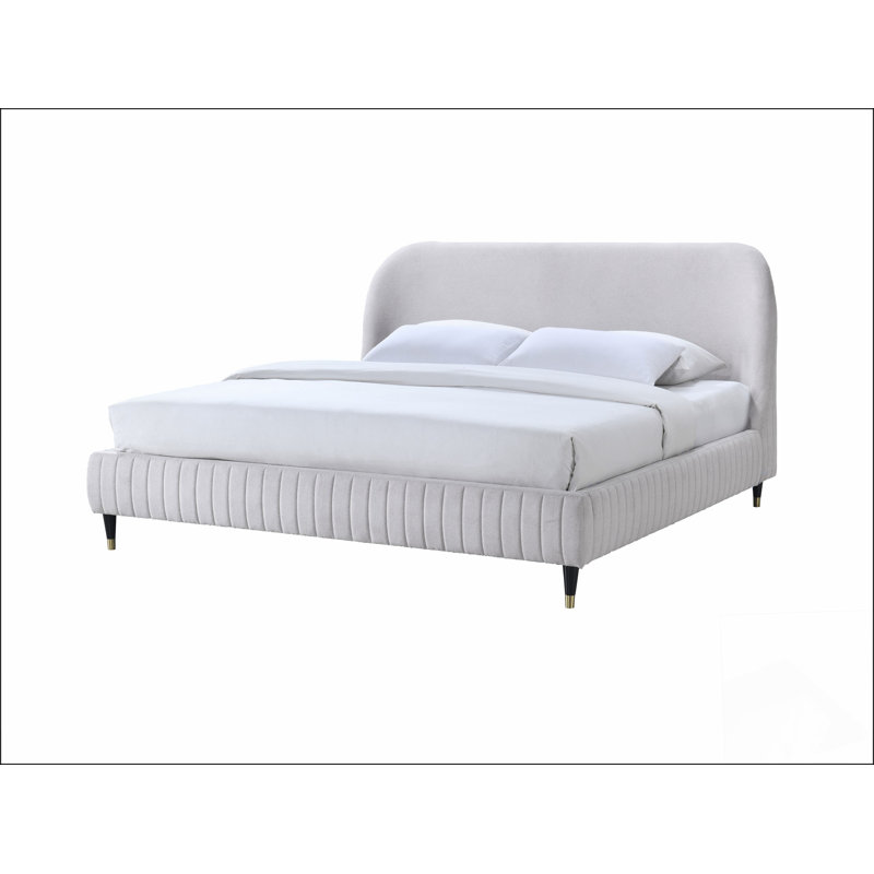 Grand lit tapissier Robuste et durable, moderne et simple, matériaux écologiques, facile à installer
