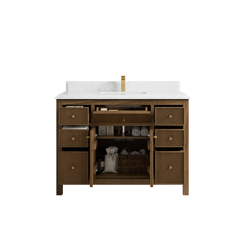 Ensemble de meuble-lavabo simple 48 po Sartell, Empira blanc