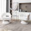 Fauteuil demi-tonneau pivotant de 28 po Kenzlee-531687469