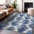 Premium Machine Washable Prisco Blue Rug-2051816221