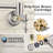 ARCORA Wall Mounted Pot Filler Brass Folding Kitchen Faucet with 2 Handles-93023641