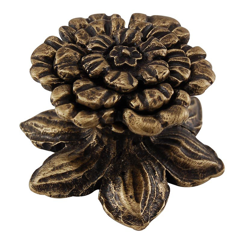 Carlotta Novelty Knob, Antique Brass