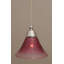 Mini-luminaire suspendu en corde avec finition en cuivre noir et verre ambré 10 po-32464180-32464200-32464173