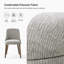 Chaise d'appoint rembourrée avec pieds en bois massif Kanalu-1196982825