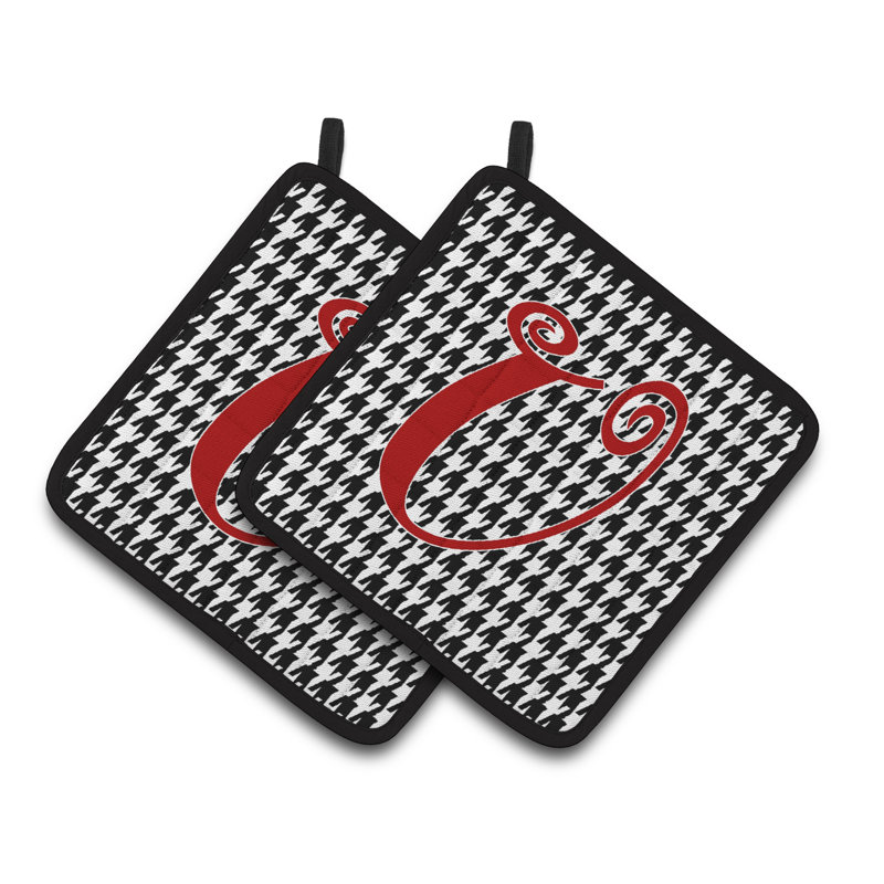Cuisinier poignée Houndstooth, U
