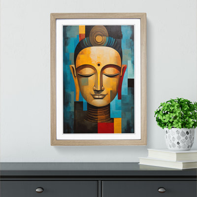 Buddha Cubism No.2 - Framed Print