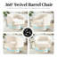 Fauteuil demi-tonneau pivotant Modern-2140299429